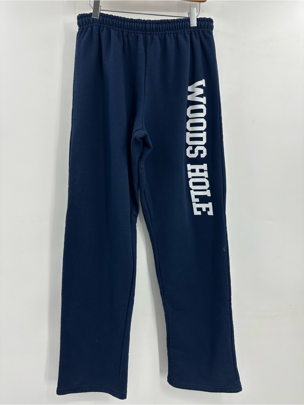 WOODS HOLE Gildan Navy Sweatpants Large
